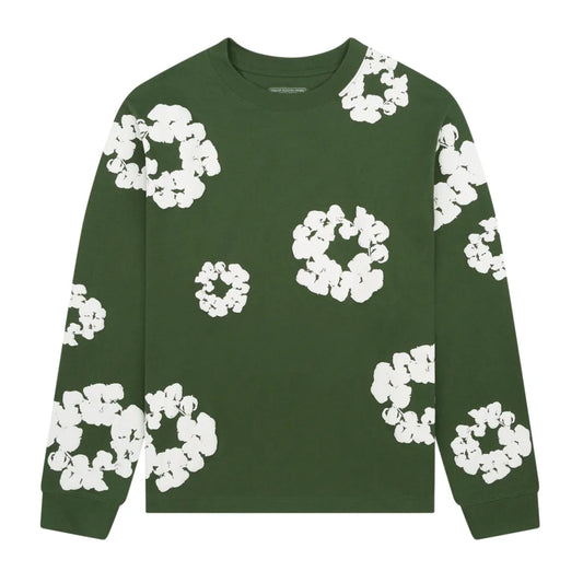 Denim Tears Long Sleeve (Green/White)
