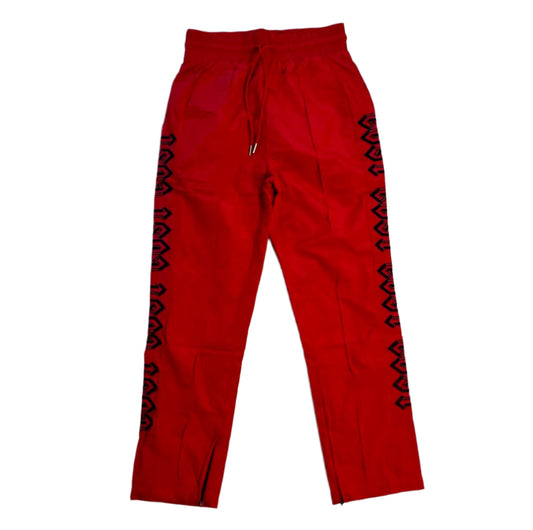 Lost Intricacy Track Pants (Red/Black)