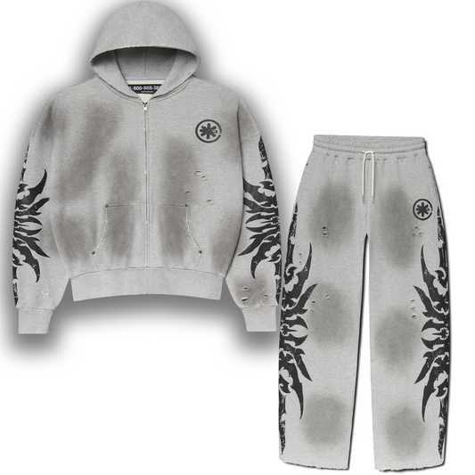 Lost Shadows Sweatsuit (Grey/Black)