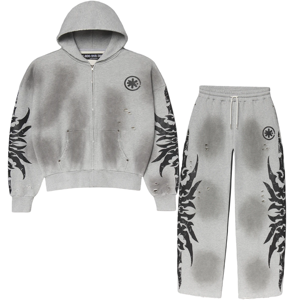 Lost Shadows Sweatsuit (Grey/Black)