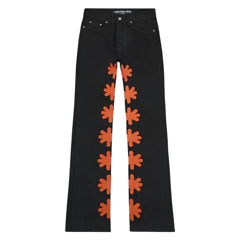 Lost Shadows Jeans (Black/Orange)