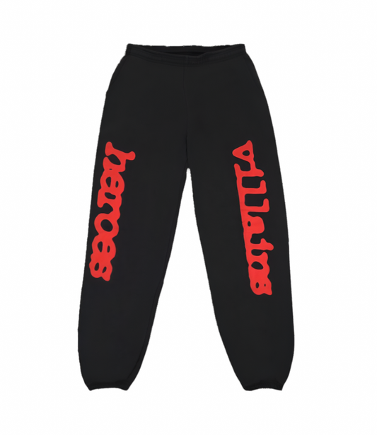 Sp5der Sweatpants (Black/Red)