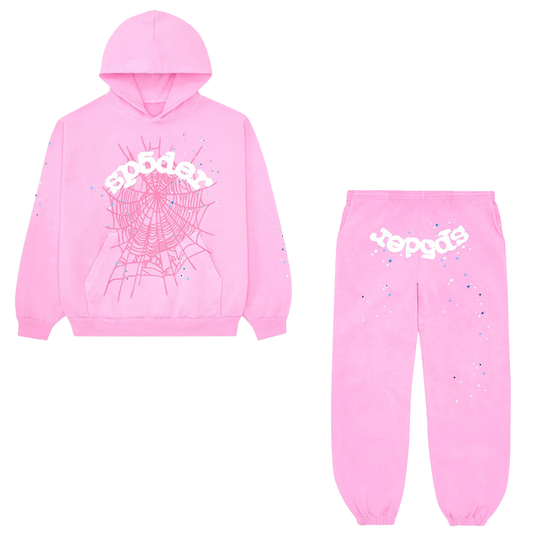 Sp5der Sweatsuit (Powder Pink)