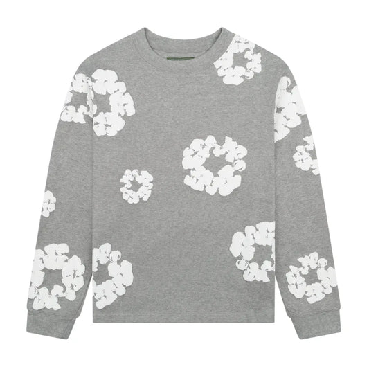 Denim Tears Long Sleeve (Grey/White)